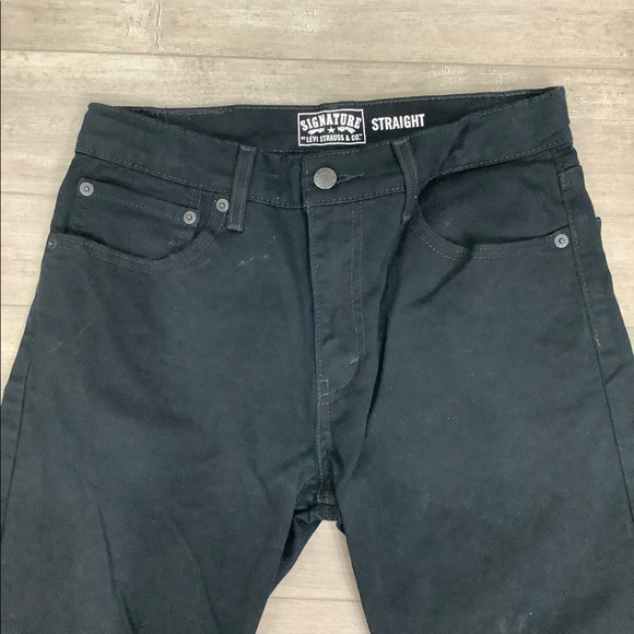 Youth Levi’s 16 Regular XL 28 x 28 Denim Relaxed Straight Jeans Black - Picture 4 of 11